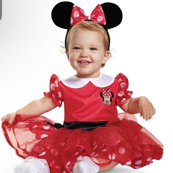 Disney | Toddler Girl Minnie Mouse Dress & Headband - Picture 3 of 3